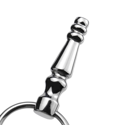 TaRiss's 非貫通式尿道プラグ 尿道ビーズ 尿道ブジー 尿道責め 尿道拡張 4ビーズ リング付き ステンレス製 中級者から上級者対応 - TaRiss's