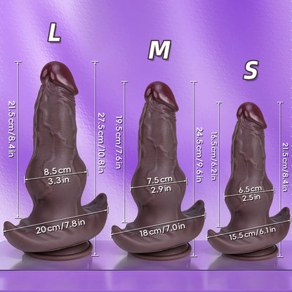 TaRiss's ディルド 突起あり 吸盤付き 液体シリコン - TaRiss's