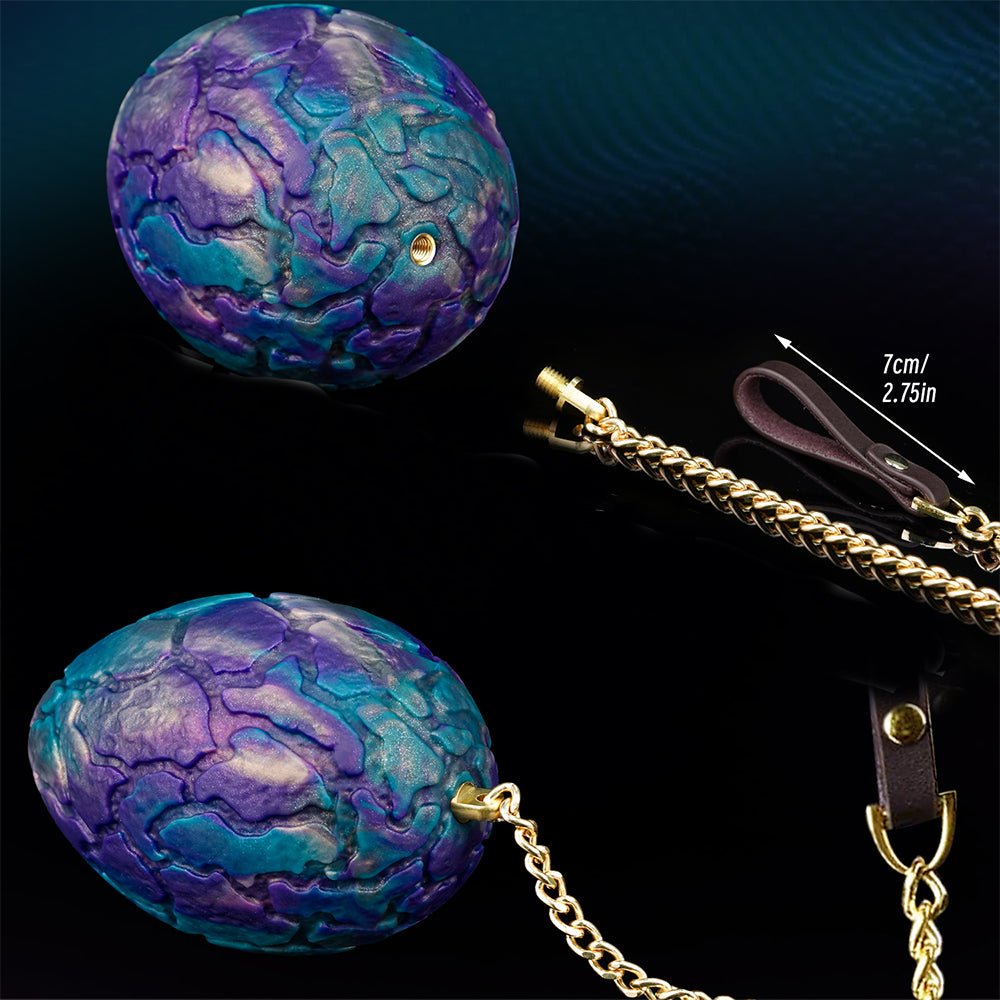 TaRiss's ドラゴンエッグ チェーン付きアナルビーズ アナルプラグ 凹凸あり 液体シリコン サンラン - TaRiss's