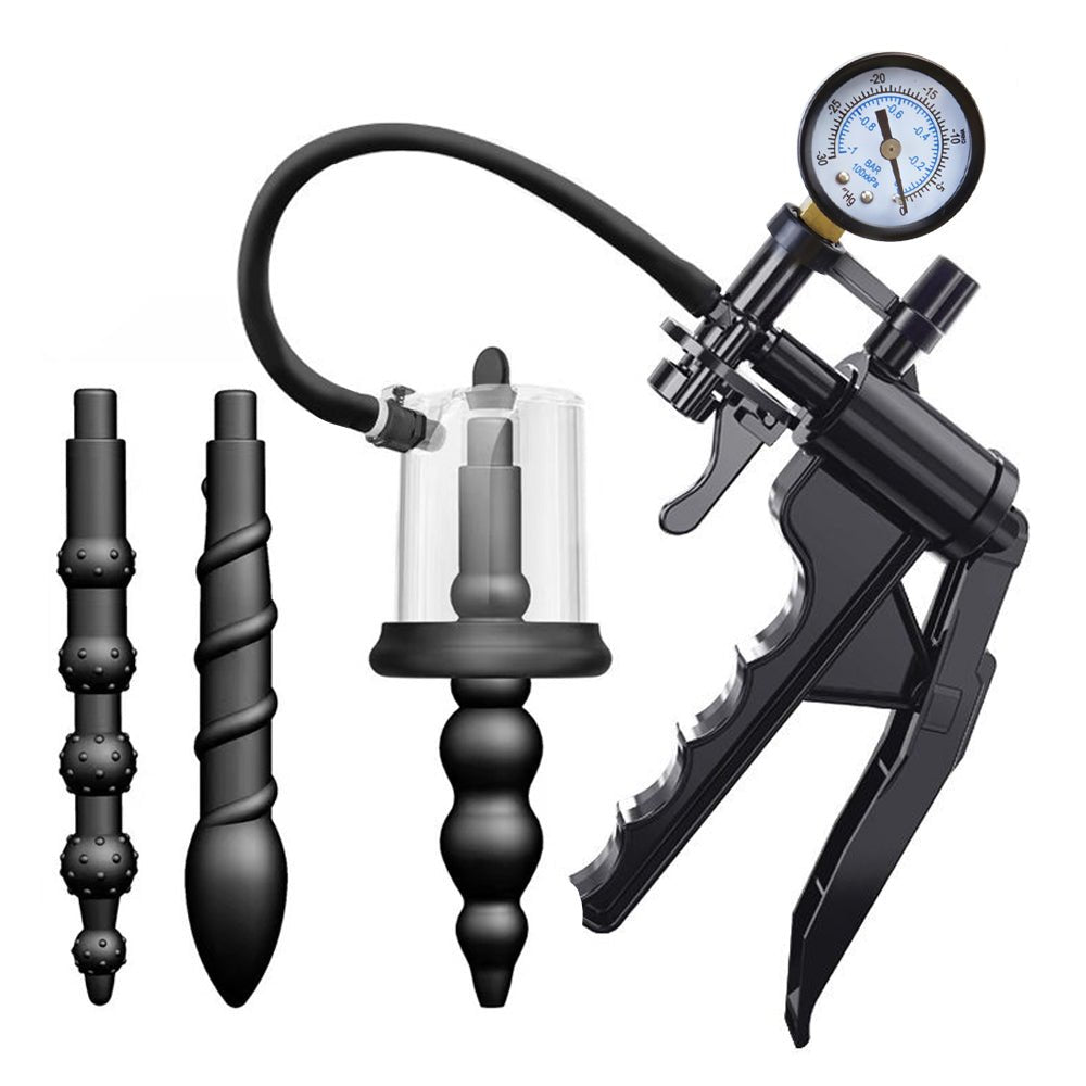 TaRiss's 6点セット アナル吸引ポンプ ドリル式アタッチメント 三つのプラグ付き Bセット - TaRiss's