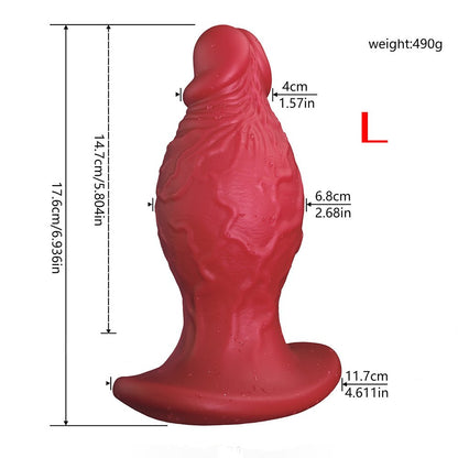 TaRiss's ディルド アンカー形台座 凹凸あり 液体シリコン - TaRiss's