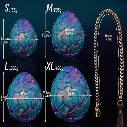 TaRiss's ドラゴンエッグ チェーン付きアナルビーズ アナルプラグ 凹凸あり 液体シリコン サンラン - TaRiss's