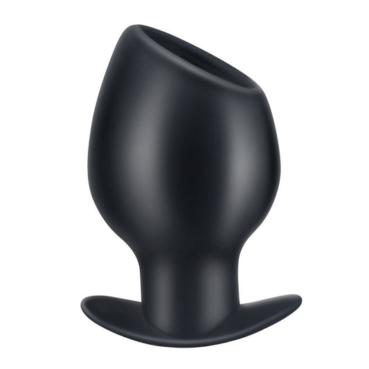 TaRiss's 貫通式アナルプラグ アンカー形台座 カップ形 多種用途 シリコン製 ブラック - TaRiss's