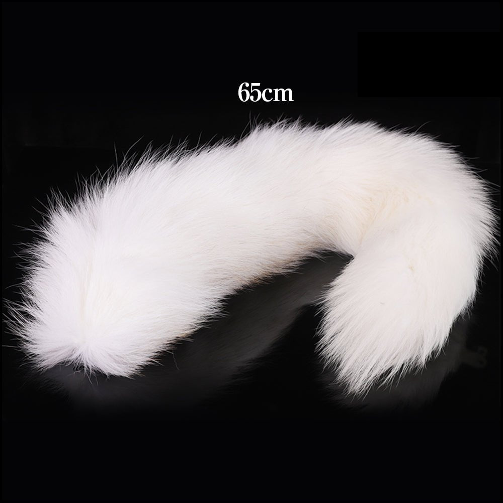 TaRiss's 狐の尻尾 尻尾部品 単用不可 一本の尻尾 異なる長さ フェイクファー ホワイト - TaRiss's