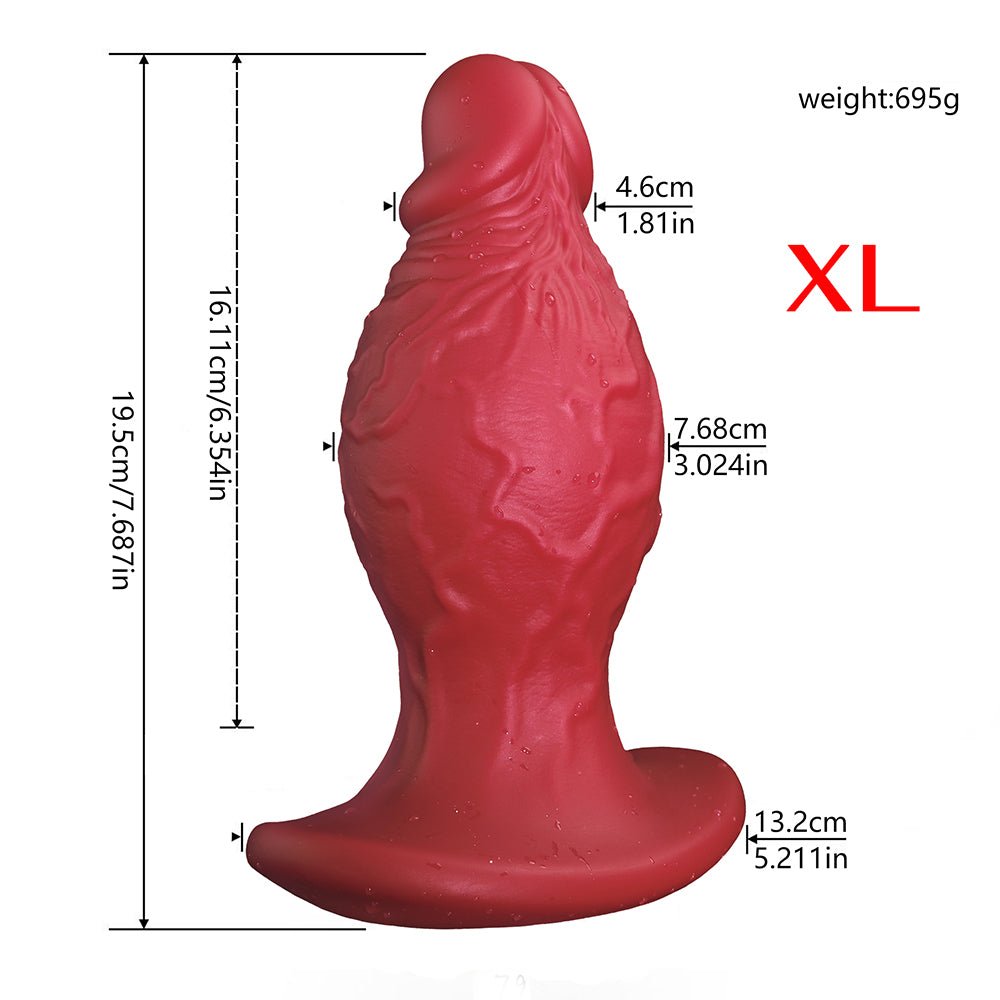 TaRiss's ディルド アンカー形台座 凹凸あり 液体シリコン - TaRiss's