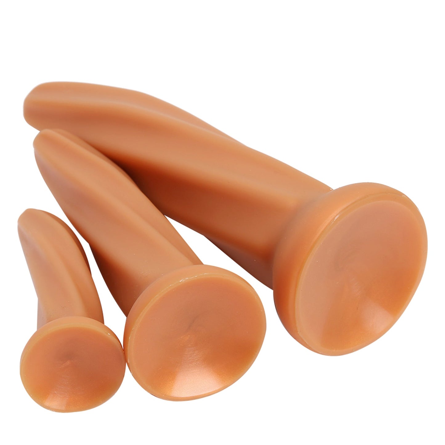 TaRiss's 乱伯 アナルプラグ 螺旋形 凹凸あり 吸盤付き 液体シリコン ゴールド - TaRiss's