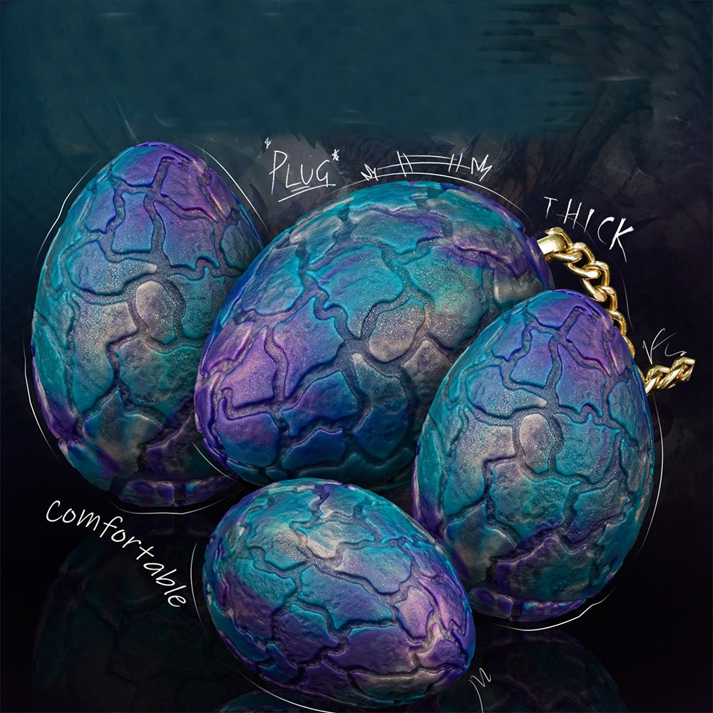 TaRiss's ドラゴンエッグ チェーン付きアナルビーズ アナルプラグ 凹凸あり 液体シリコン サンラン - TaRiss's