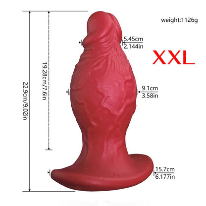 TaRiss's ディルド アンカー形台座 凹凸あり 液体シリコン - TaRiss's