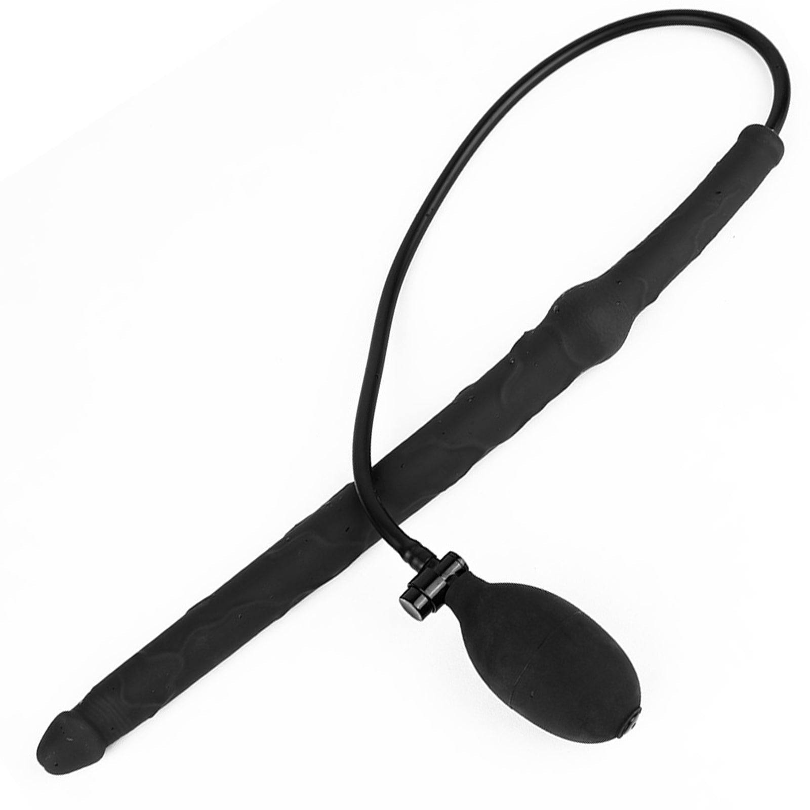 TaRiss's インフレート式ディルド 空気注入式 手動 液体シリコン ブラック - TaRiss's