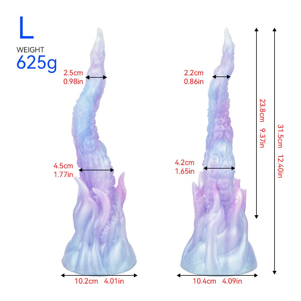 TaRiss's クラーケン 触手形 アナルプラグ 突起付き 吸盤付き 液体シリコン - TaRiss's