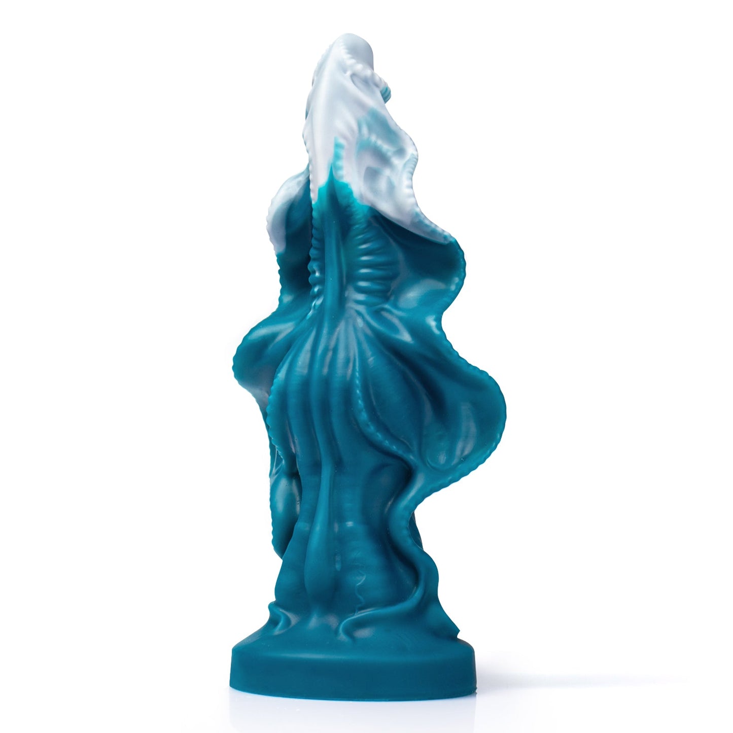 TaRiss's マンタ アナルプラグ 吸盤仕様 液体シリコン 藍色 ホワイト 「蒼波」 - TaRiss's