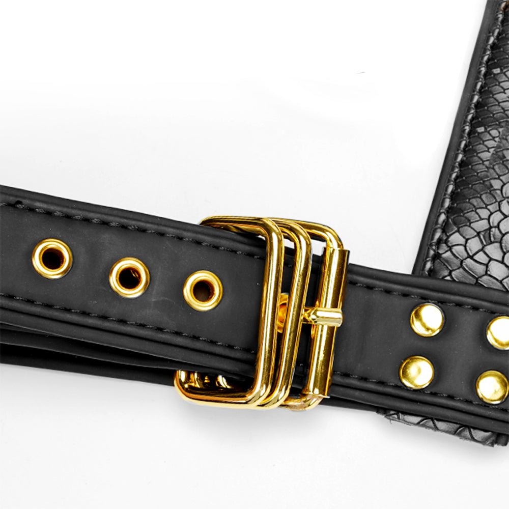 TaRiss's 束縛衣 ボンテージ束縛 拘束具 レザー ハーネス SM メンズ 調節可能 レザー - TaRiss's