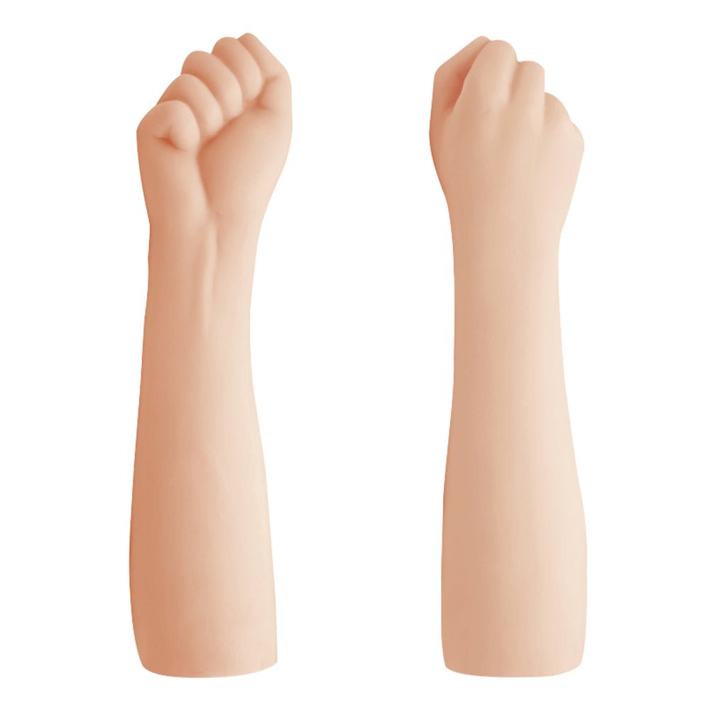 TaRiss's 拳 アナルプラグ 拳から肘まで 台座なし TPR 肌色 88mmx360mm - TaRiss's