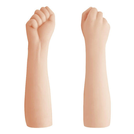TaRiss's 拳 アナルプラグ 拳から肘まで 台座なし TPR 肌色 88mmx360mm - TaRiss's