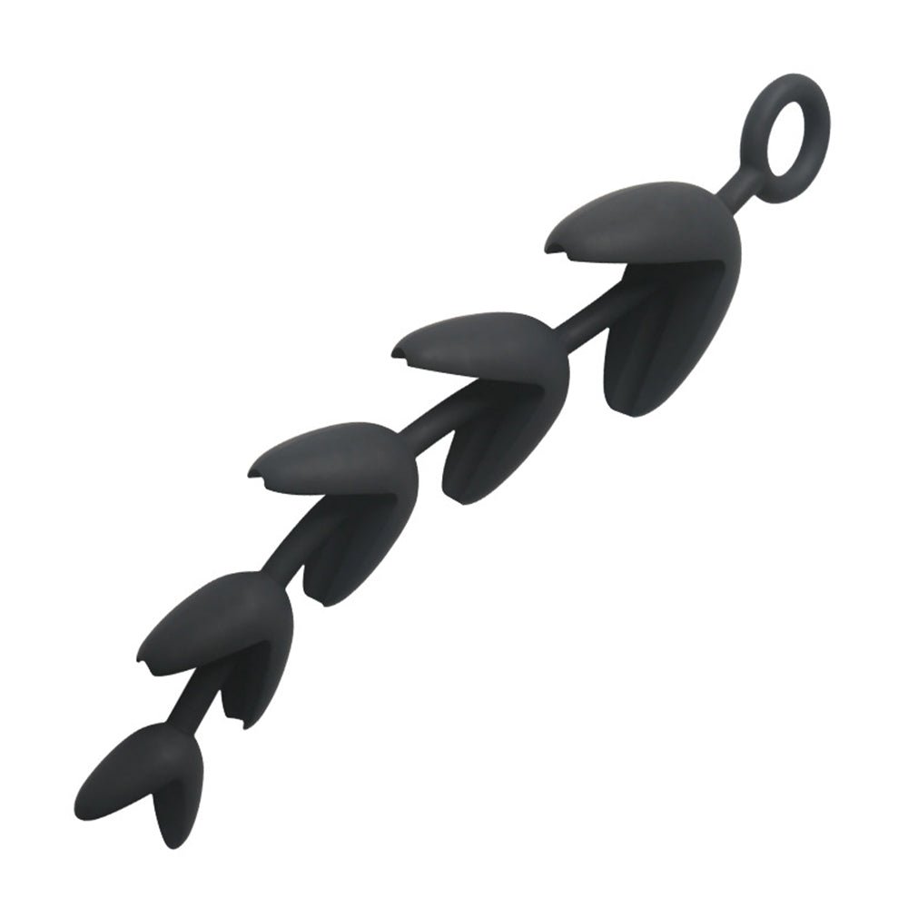 TaRiss's V形アナルビーズ アナルプラグ アナル開発 5ビーズ リング付き 多種用途 シリコン 62mmx290mm - TaRiss's