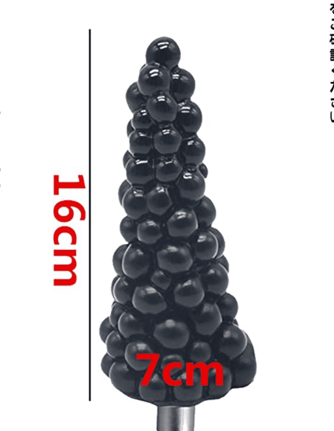 MAPARON 電動ピストン機アタッチメント アナルプラグ ぶどうの形 - TaRiss's