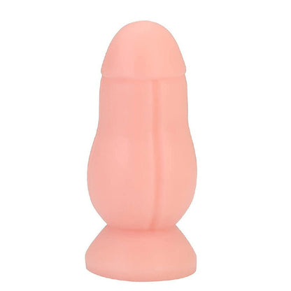 MAPARON ロケット アナルプラグ アナル開発 Gスポット刺激 アナル拡張 凹凸あり 台座付き PVC 肌色 65mmx160mm - TaRiss's