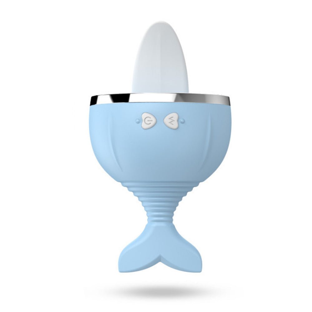 MinYn 舌舐めローター 舌舐めバイブ クリ刺激 魚の尾の取っ手 7種類振動モード 女性向け - TaRiss's