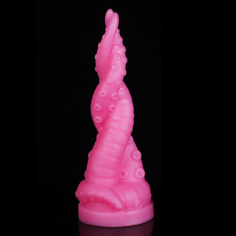 TaRiss's クラーケン アナルプラグ 吸盤付き 触手形 突起あり シリコン ゴールド 5.3cmx22.5cm - TaRiss's