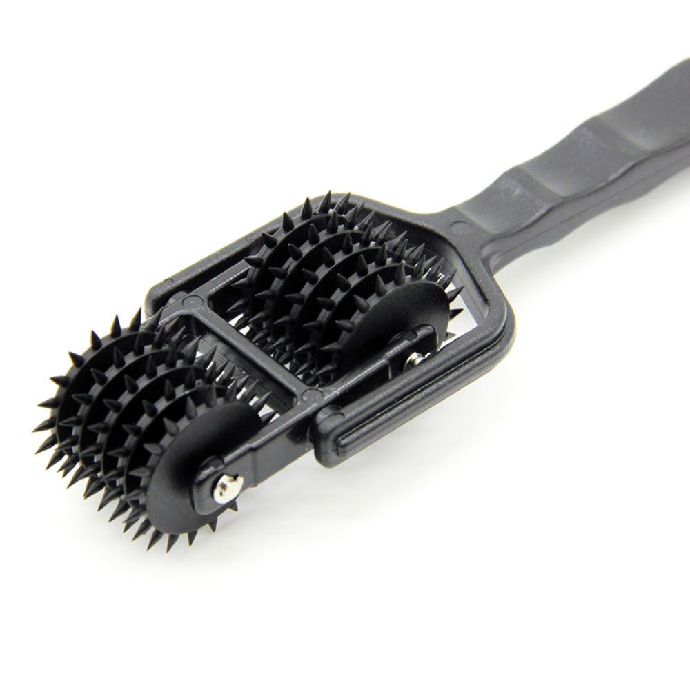 TaRiss's ピンローラー ピンホイール ダブルローラー 針付き 性感帯 乳首責め ペニス責め ABS ブラック - TaRiss's