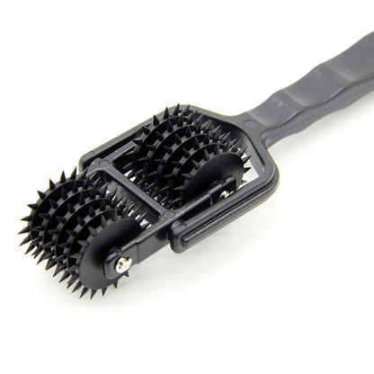 TaRiss's ピンローラー ピンホイール ダブルローラー 針付き 性感帯 乳首責め ペニス責め ABS ブラック - TaRiss's