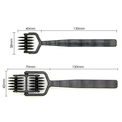 TaRiss's ピンローラー ピンホイール ダブルローラー 針付き 性感帯 乳首責め ペニス責め ABS ブラック - TaRiss's